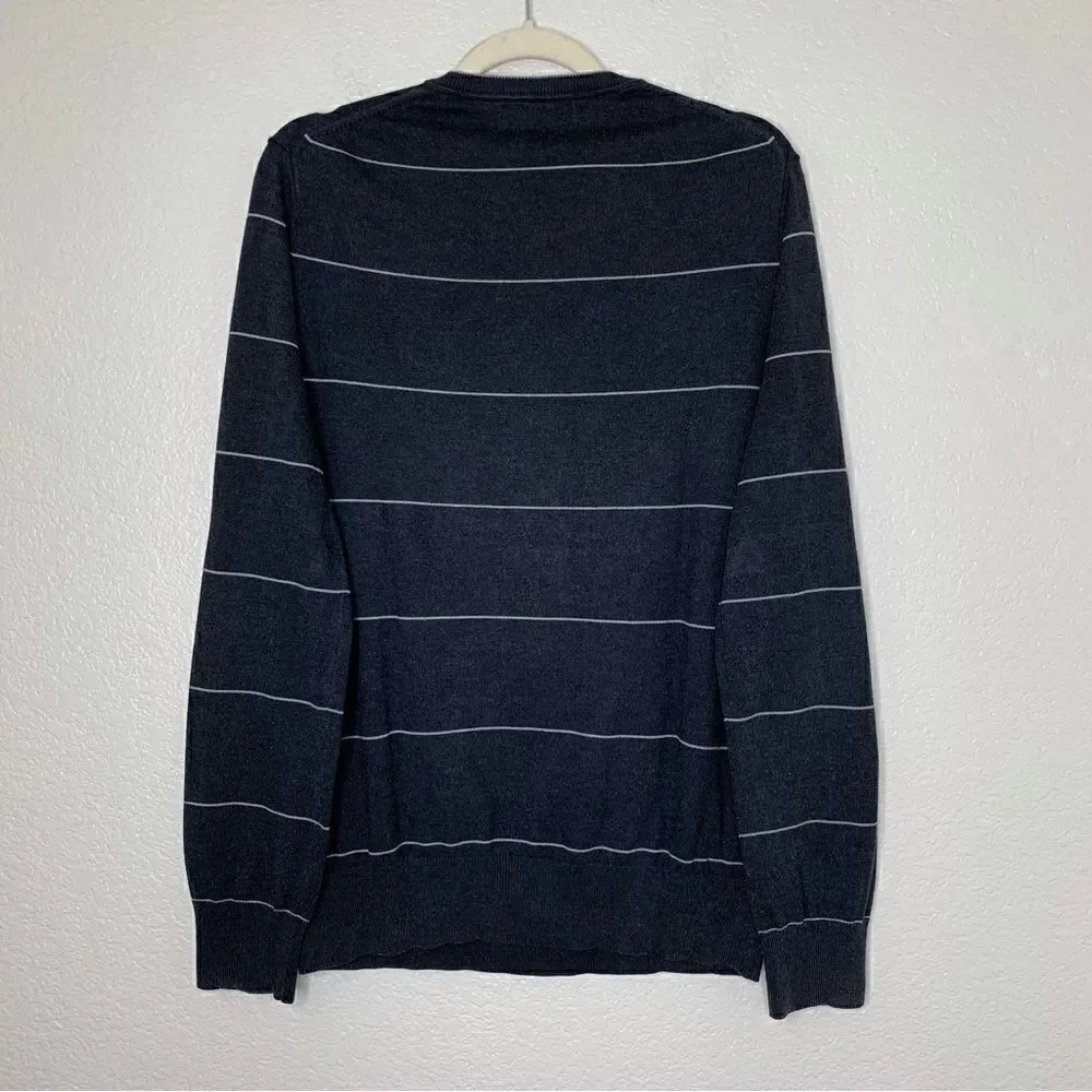 Banana Republic Silk Cashmere Blend Men’s V-neck Pullover Sweater, Sz Large